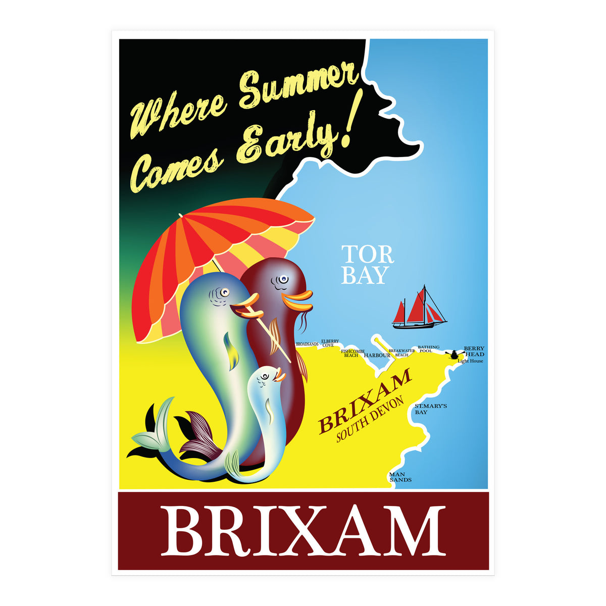 Brixam, South Devon (Print Only)