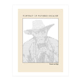 Portrait of Patience Escalier (1888) - Vincent van Gogh(ascii art)  (Print Only) thumbnail