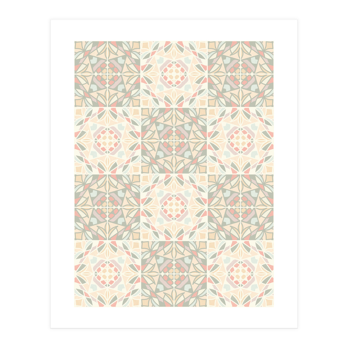 Kaleido Glass Pastels Tiles (Print Only)