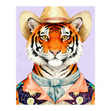 Tiger Portrait in Hat Wild Cowboy Fashion  (Print Only) thumbnail