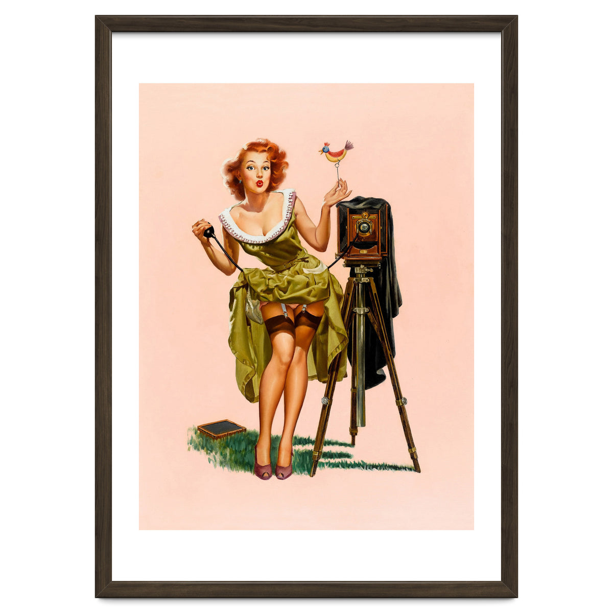 Sexy Pinup Woman On Photo Session