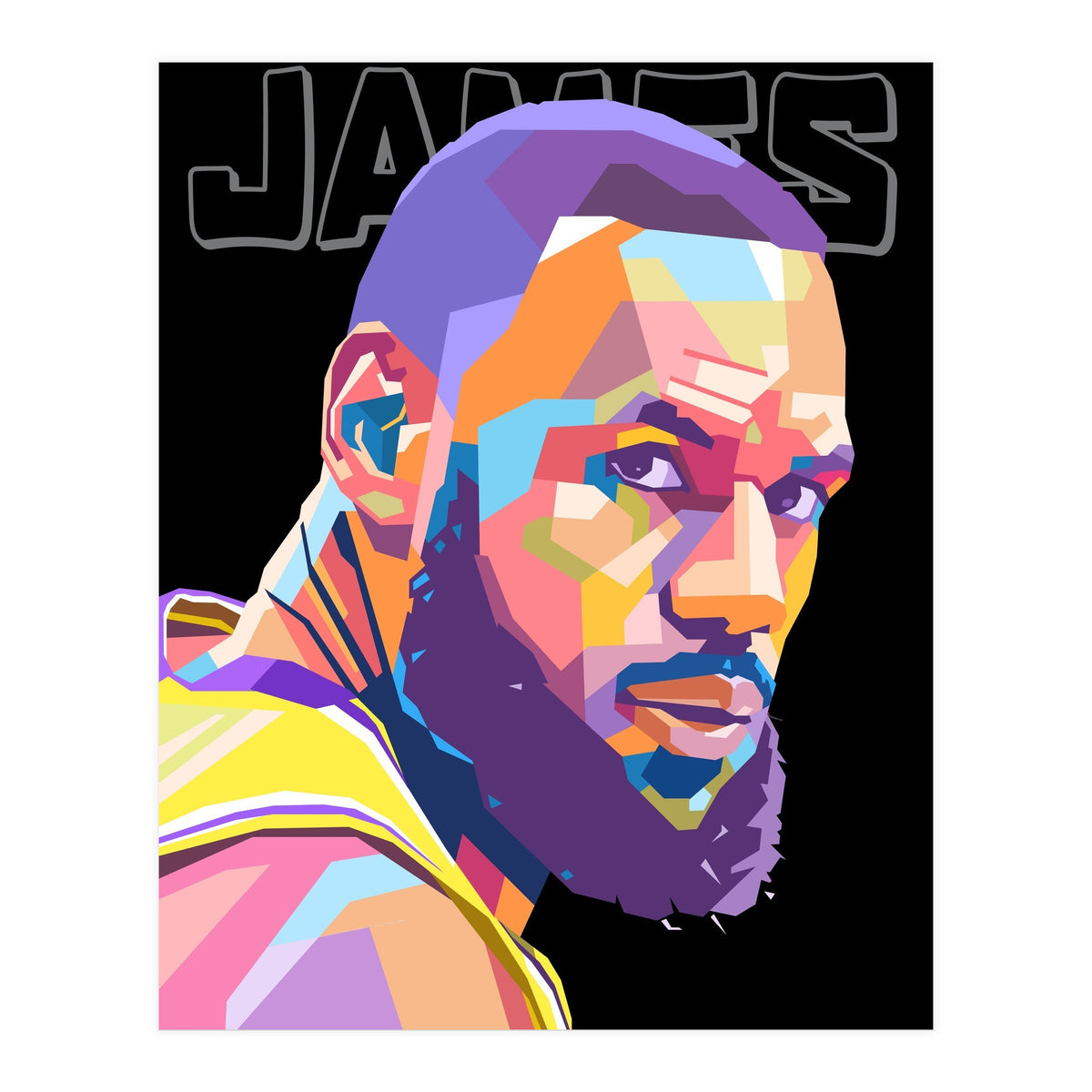 King Lebron James art (Print Only)