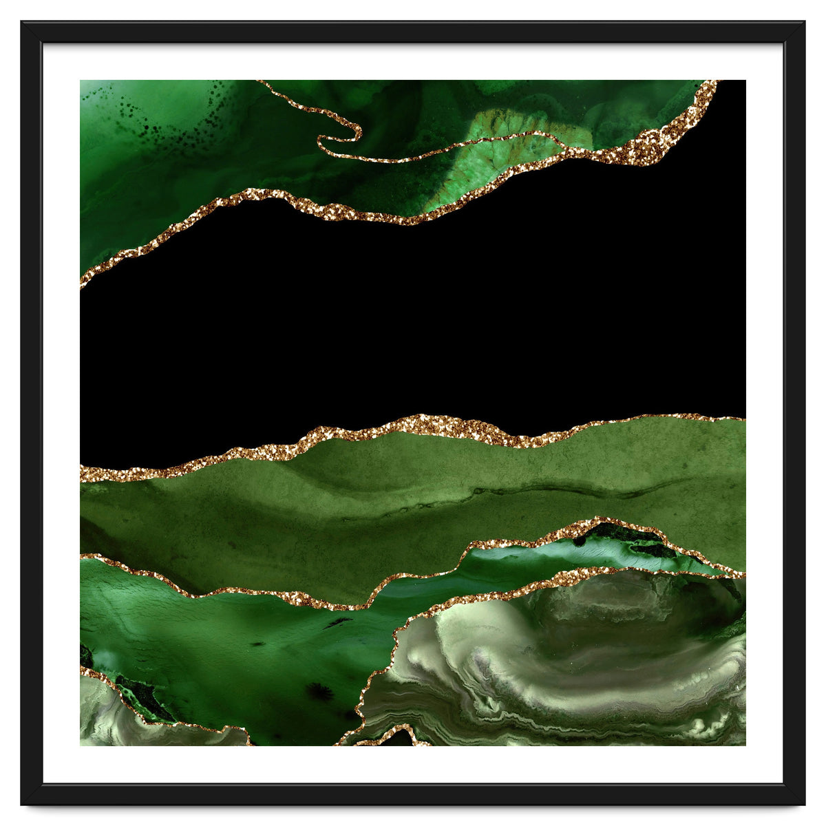 Green & Gold Agate Texture 16