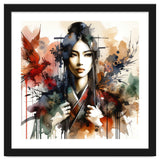 Phoenix Spirit Asian Warrior Portrait thumbnail