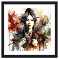 Phoenix Spirit Asian Warrior Portrait