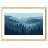 Misty Evergreen Forest: Moody Atmospheric Landscape thumbnail