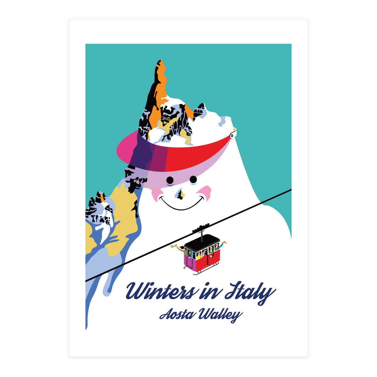 Winters In Italy Aosta Valley (Print Only)