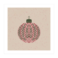 Christmas globe with branches (Print Only)