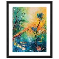 Abstract Botanical Forest Landscape