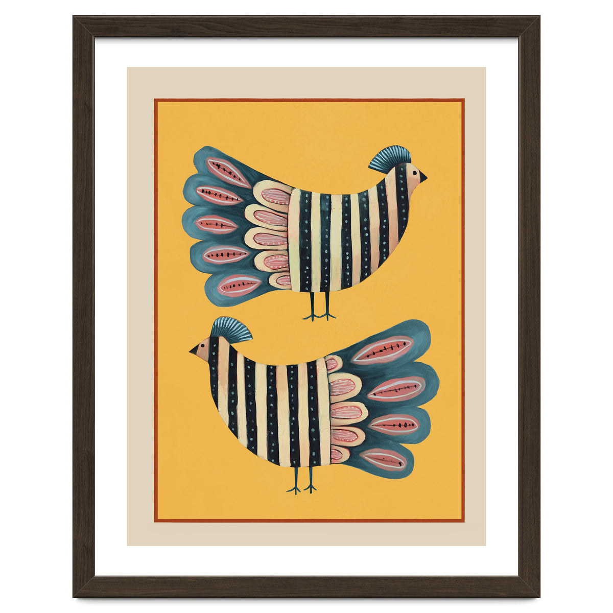 Striped Bird Pair II