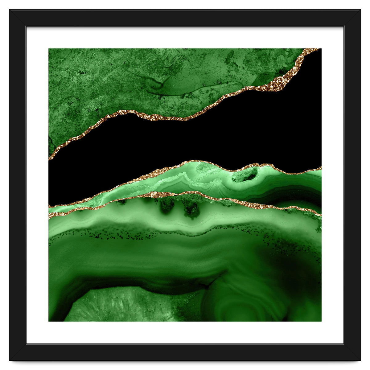 Green & Gold Agate Texture 13