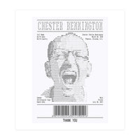 Receipt Art Chester Bennington (Print Only)