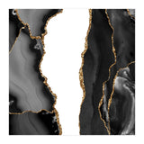 Black & Gold Agate Texture 07  (Print Only) thumbnail
