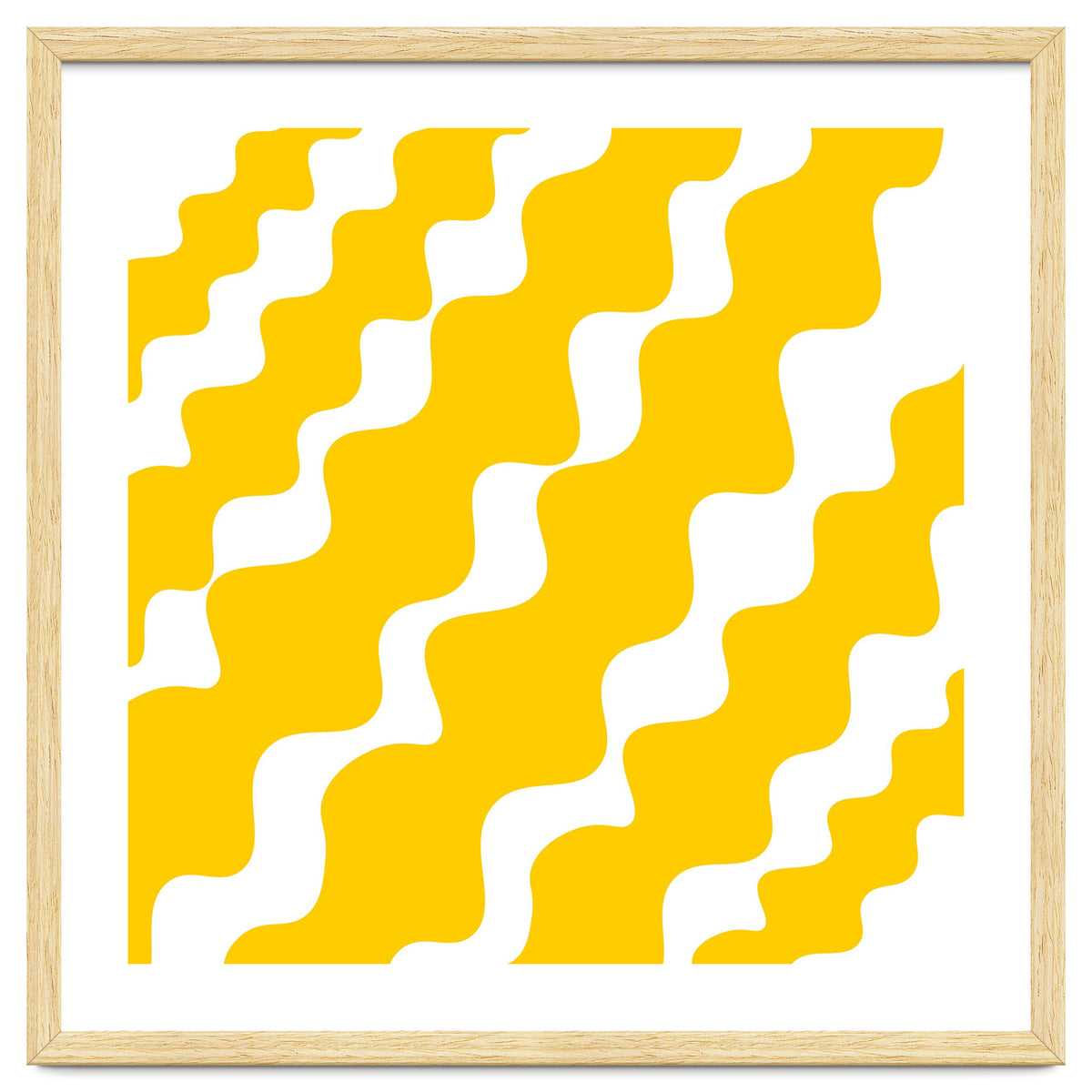 Yellow Wavy Pattern