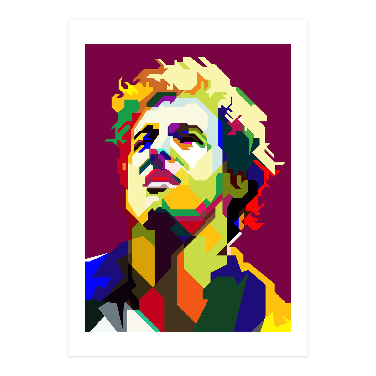 Bruce Springsteen Pop Art WPAP (Print Only)