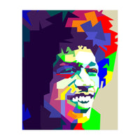 Jimi Hendrix Rock And Blues Music Pop Art (Print Only)