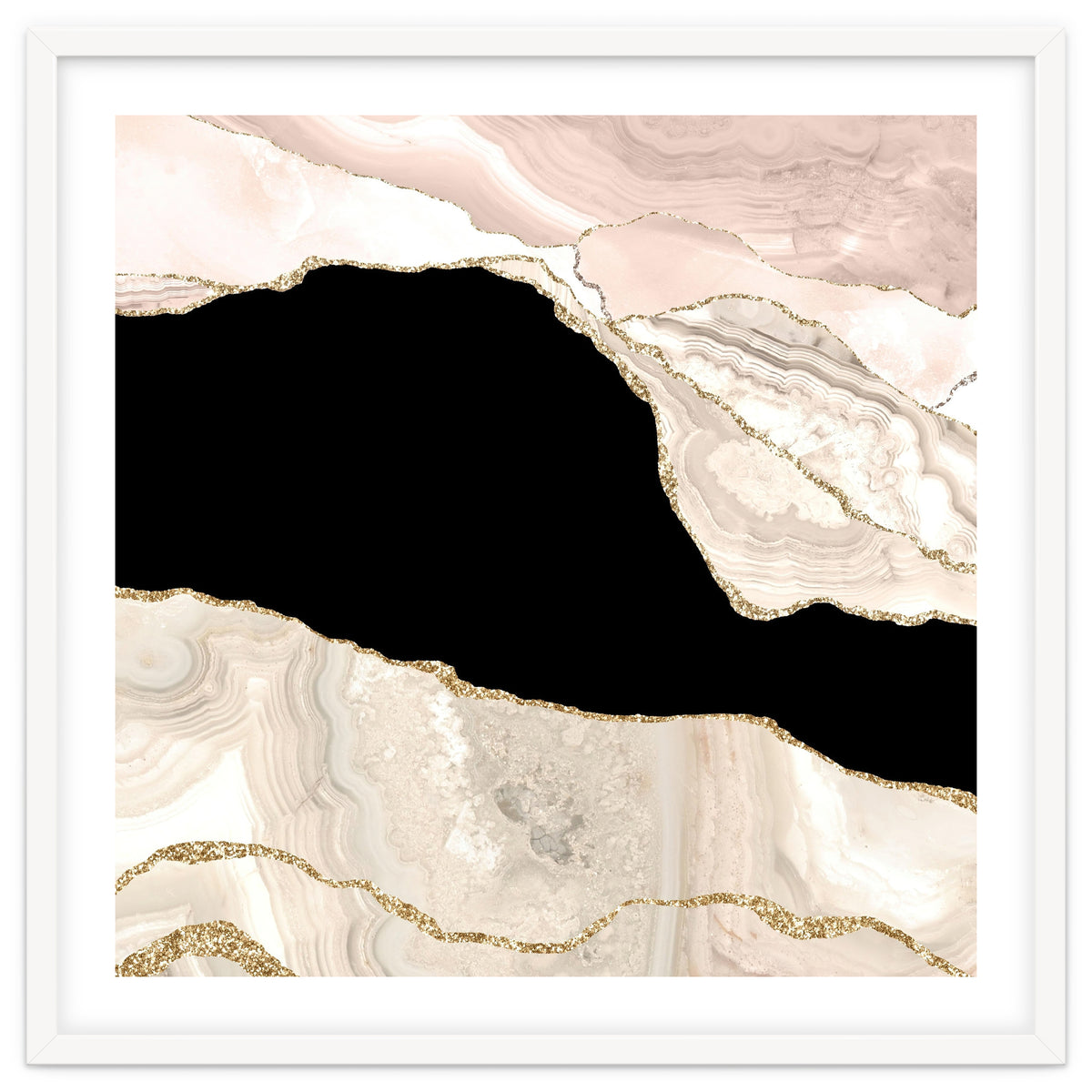 Ivory & Gold Agate Texture 01