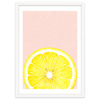 Lemon Slice, Fresh Citrus Kitchen Summer Art
