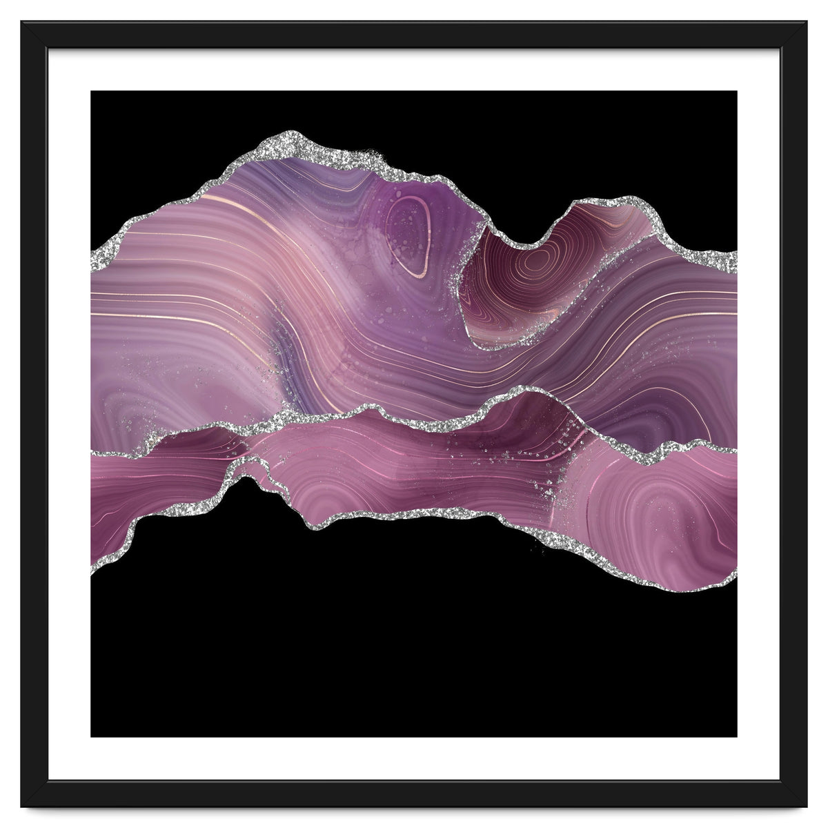 Mauve & Silver Agate Texture 04
