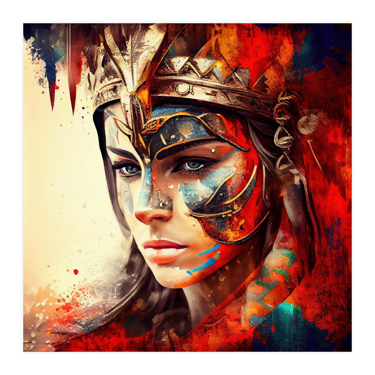 Powerful Warrior Woman #3 (Print Only)