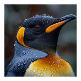 King Penguin Standing In Rain With Water Drops Nature Photography (Print Only) thumbnail
