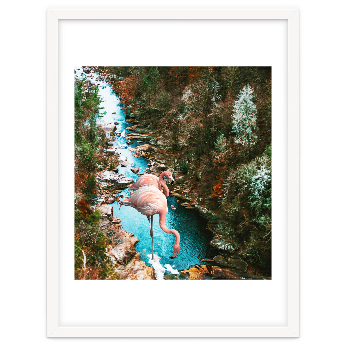 Flamingo Forest #society6 #decor #buyart