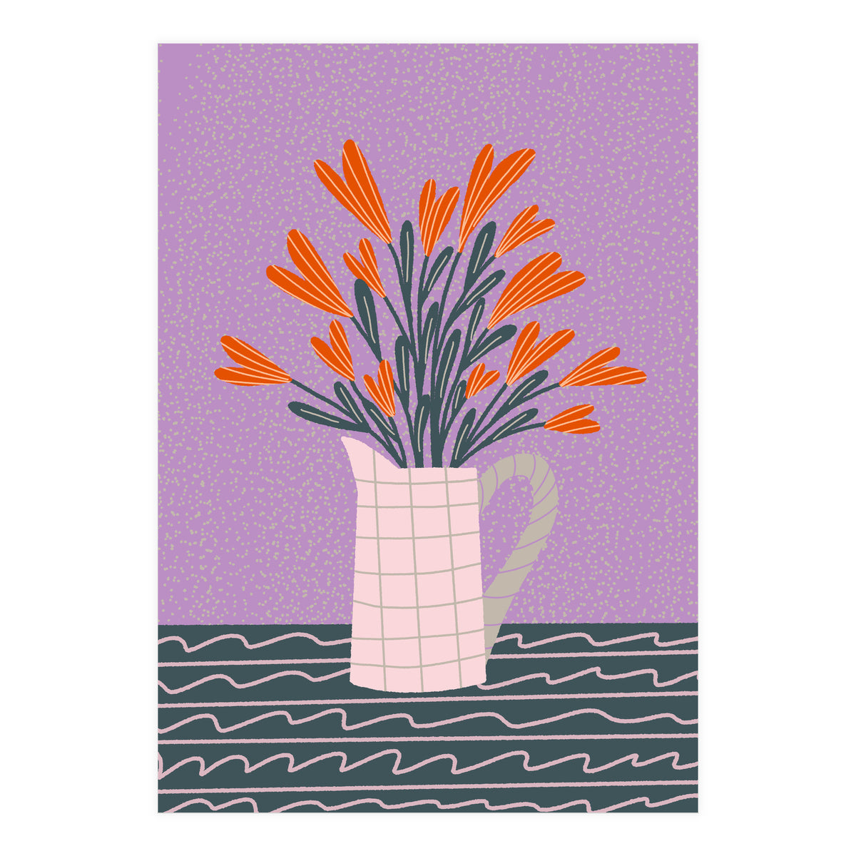 Floral Pitcher  (Print Only)