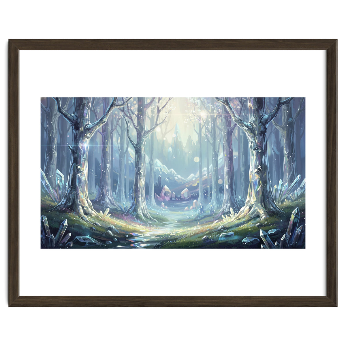 Crystal Forest: Ethereal Fantasy Landscape