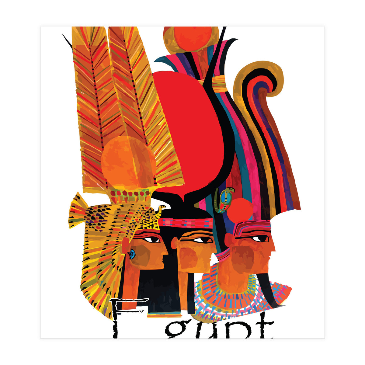 Egypt, Three Ladies (Print Only)