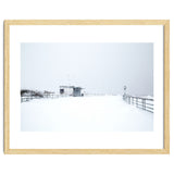 Hut in the winter seascape thumbnail