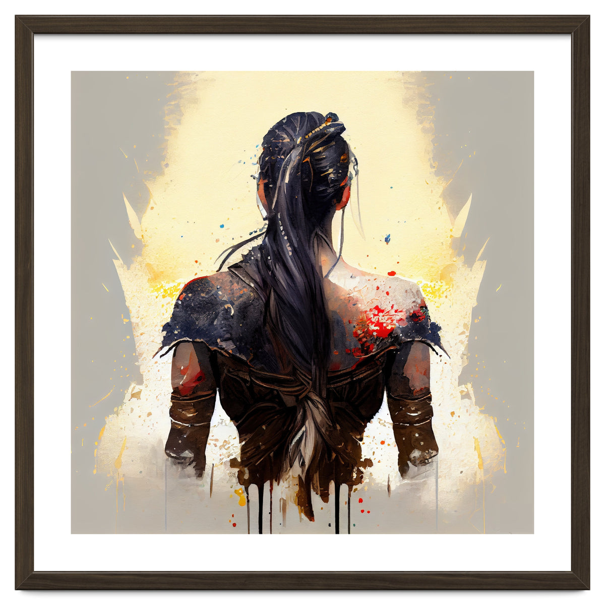 Warrior Woman From Behind