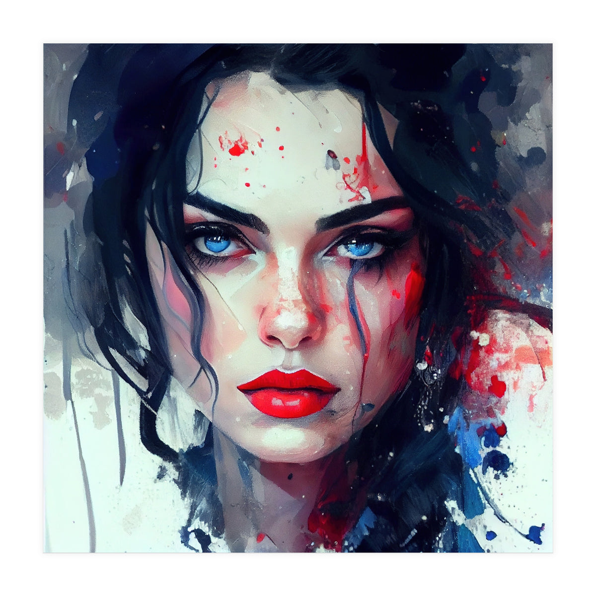Watercolor Modern Snow White (Print Only)