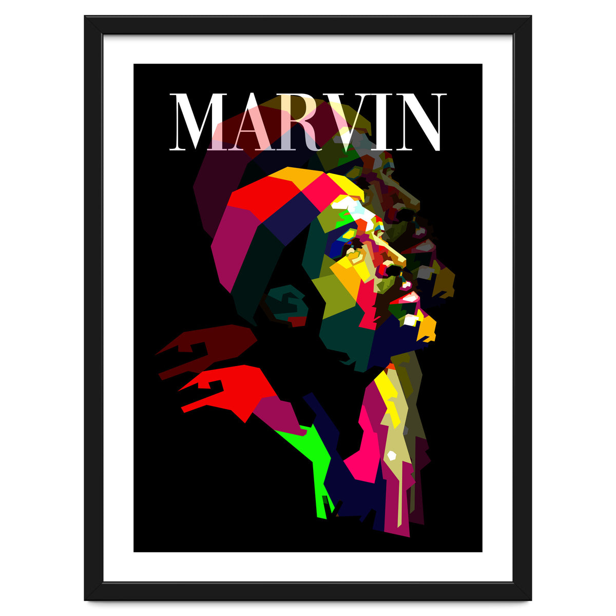 Marvin Gaye RNB Singer Pop Art WPAP