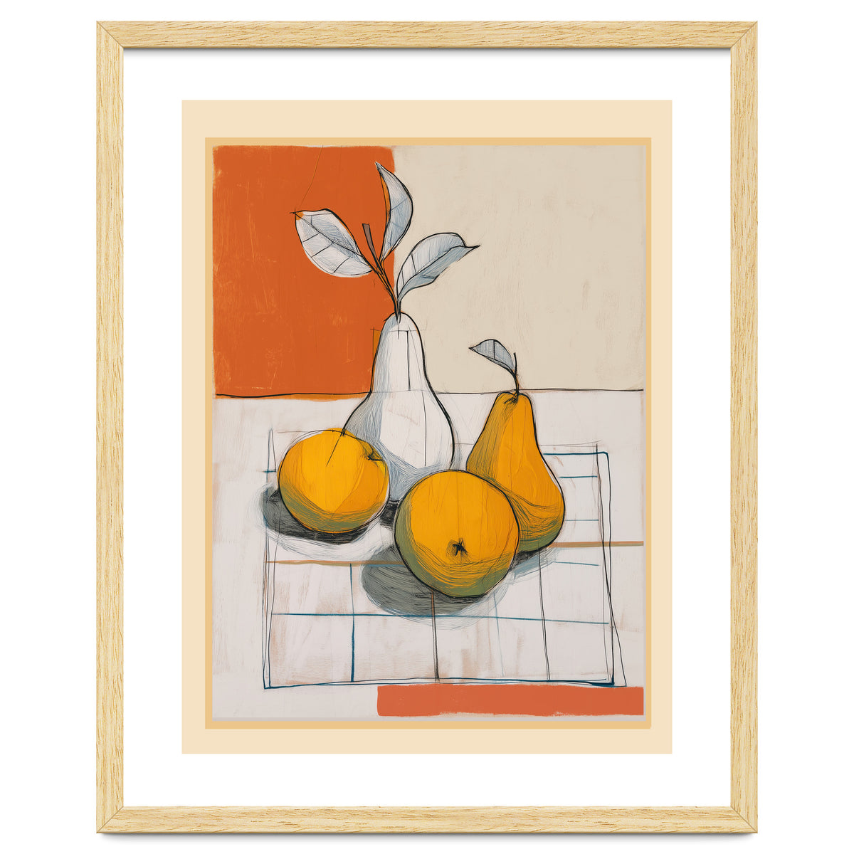 Modern Pear Still Life