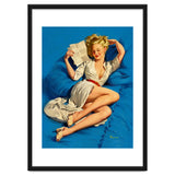 Pinup Sexy Girl Reading A Love Letter thumbnail