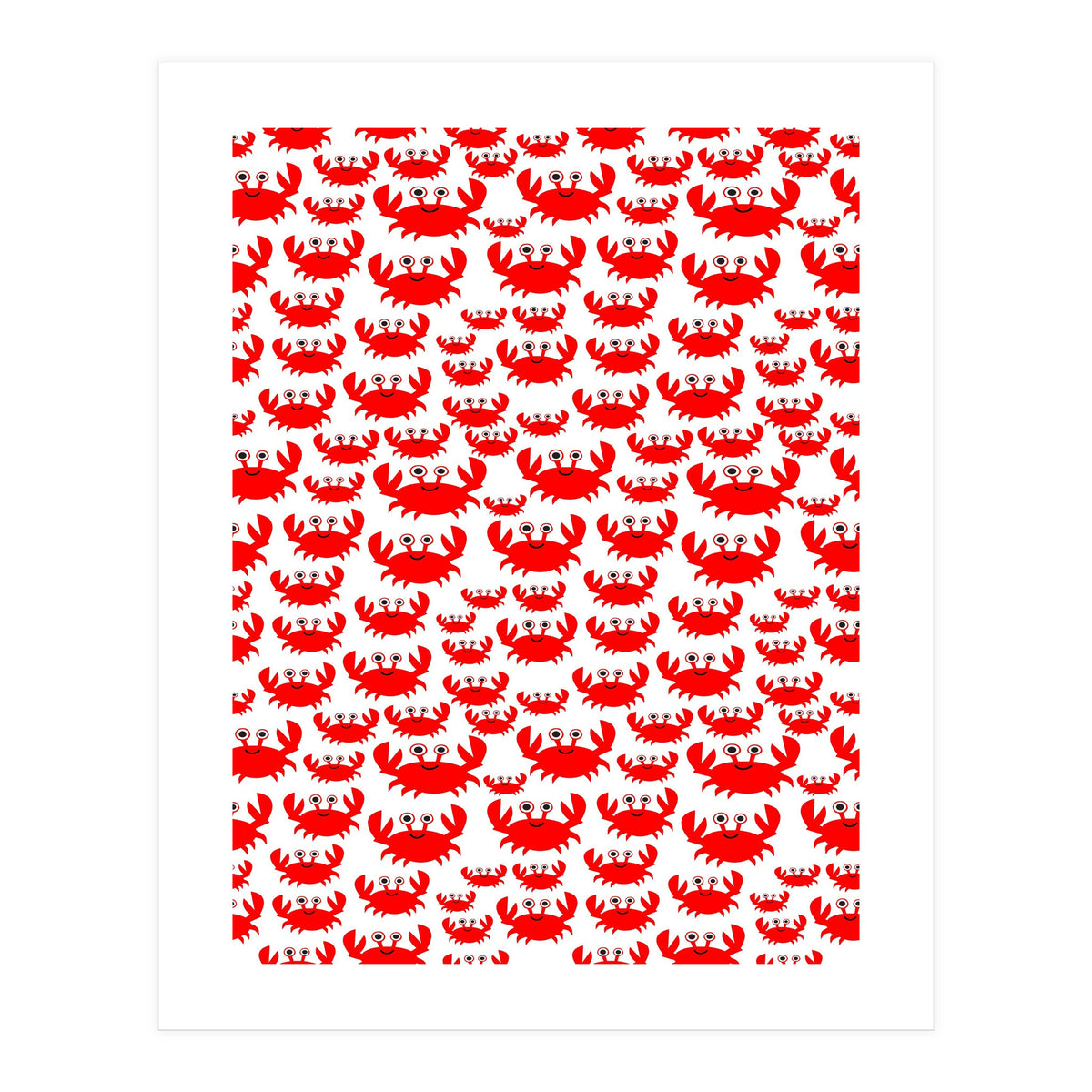 Red Crab Pattern  (Print Only)