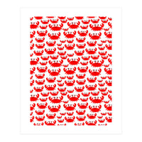 Red Crab Pattern  (Print Only)