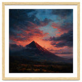 Majestic Mountain Peak at Sunset thumbnail