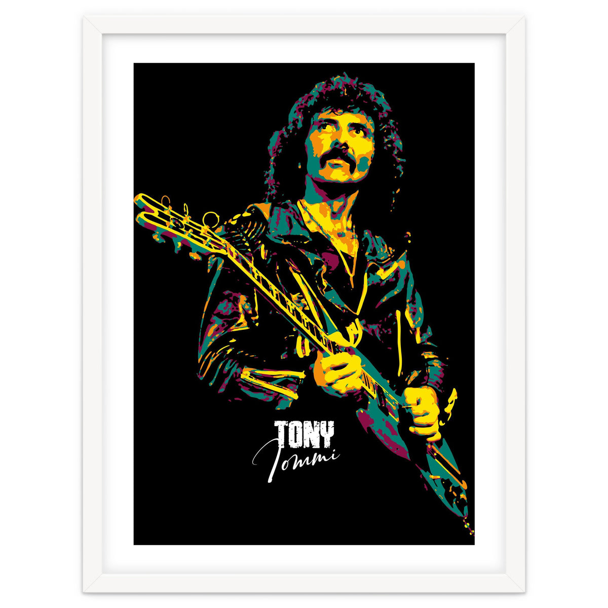 Tony Iommi Musician Legend in Pop Art