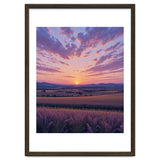 Serene Lavender Fields at Golden Hour Sunset thumbnail