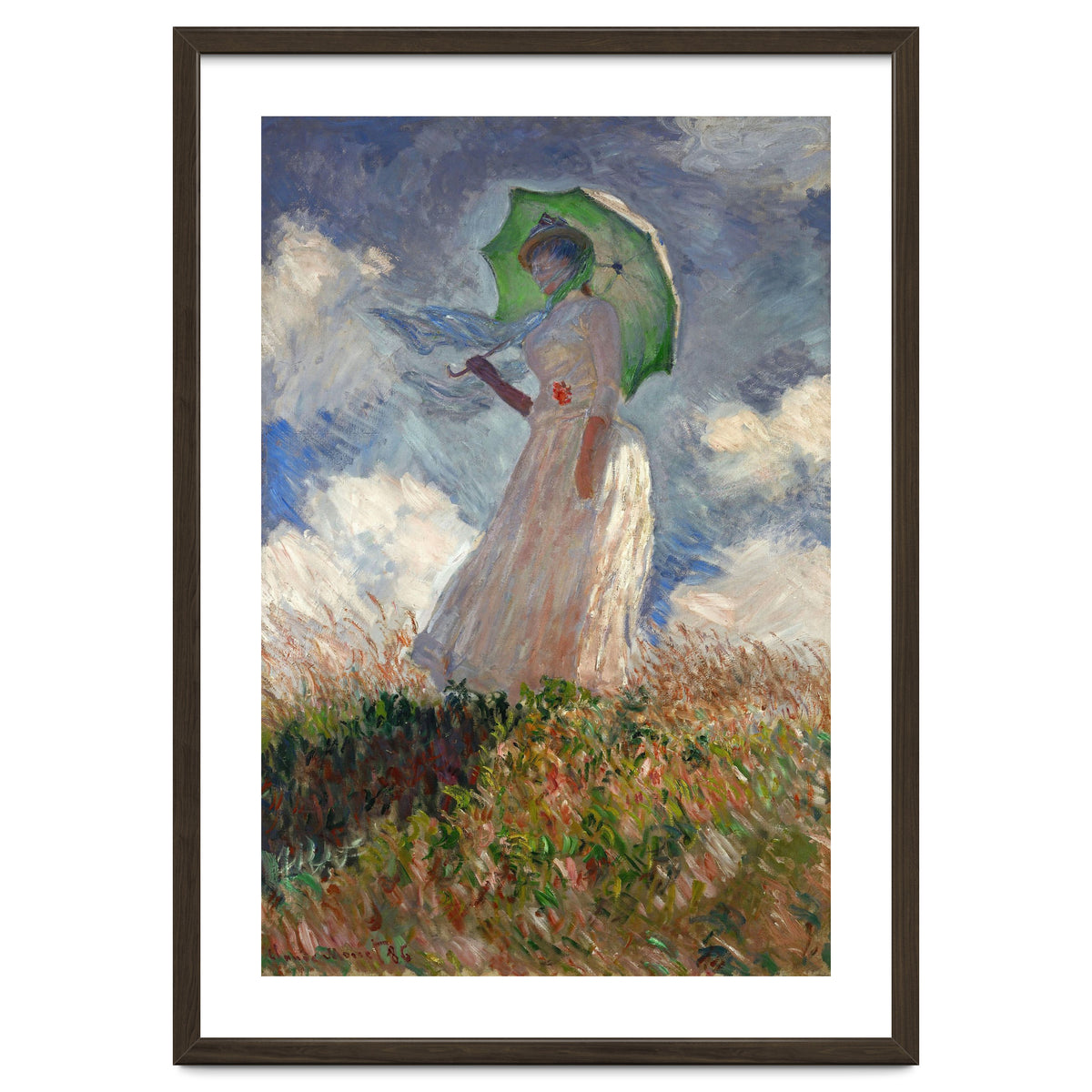 Claude Monet / 'The Woman with a Parasol', 1886, Oil on canvas, 131 × 88 cm. SUZANNE HOSCHEDE.