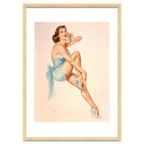 Beautiful Pinup Woman Posing In Ballerina Costume thumbnail