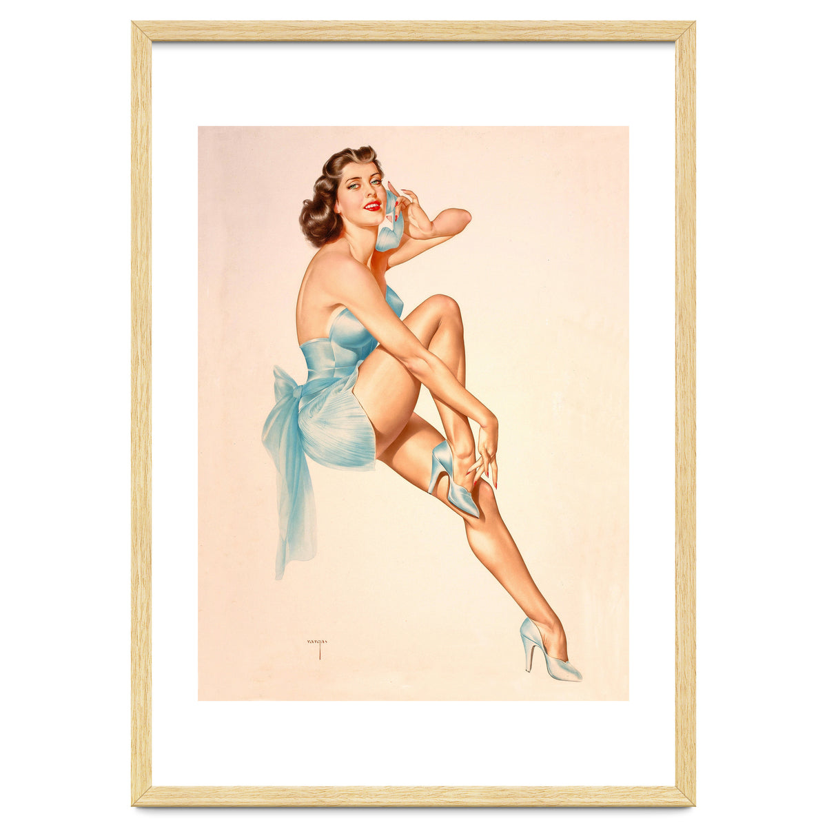 Beautiful Pinup Woman Posing In Ballerina Costume