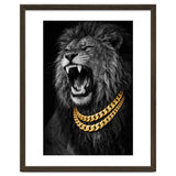 Bejweled hyper-realistic lion photography,diamond fangs portrait thumbnail