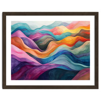 Colorful Abstract Wavy Landscape
