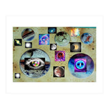 Cosmos Planet Invert Collage Universe Design (Print Only) thumbnail