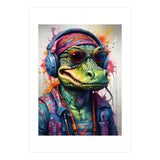 Alligator In Headphones Music (Print Only) thumbnail