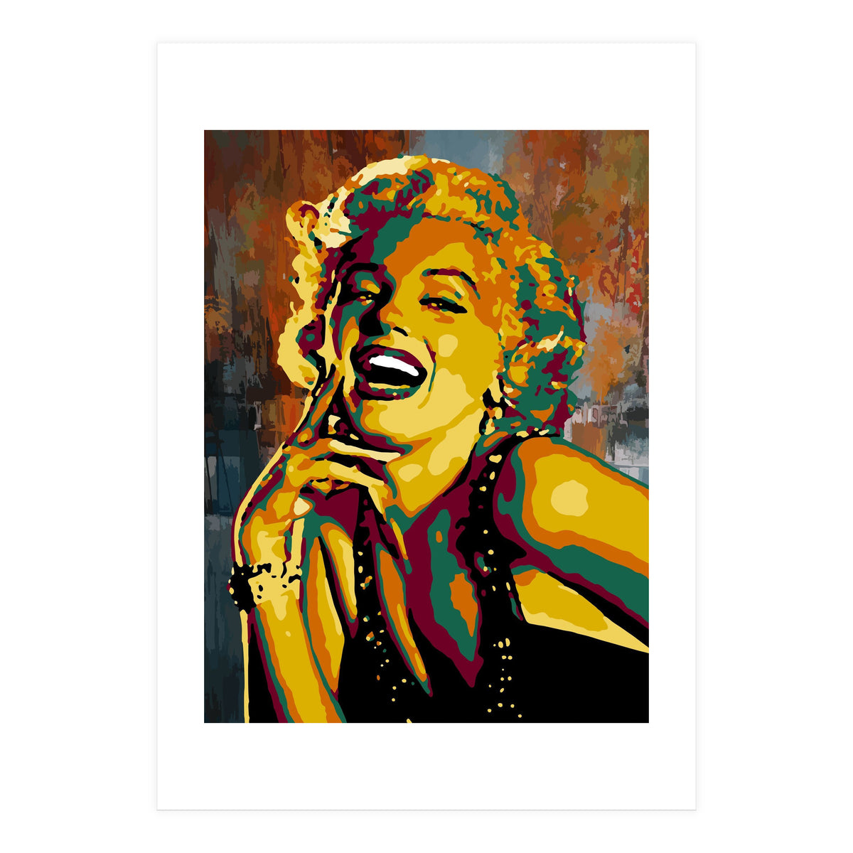 Marilyn Monroe Colorful abstract (Print Only)