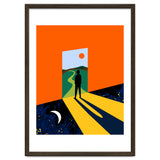The Path Ahead, Abstract Concept Positivity Growth Mindset People, Eclectic Inspire Bohemian Contemporary Modern Pop Art thumbnail