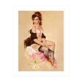 Sexy Pinup Brunette Modelling (Print Only) thumbnail